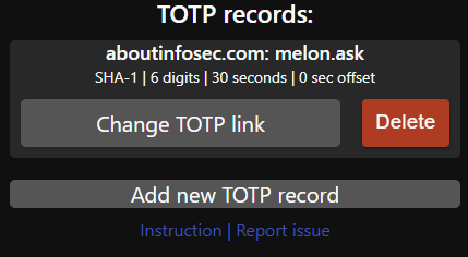 Added record
